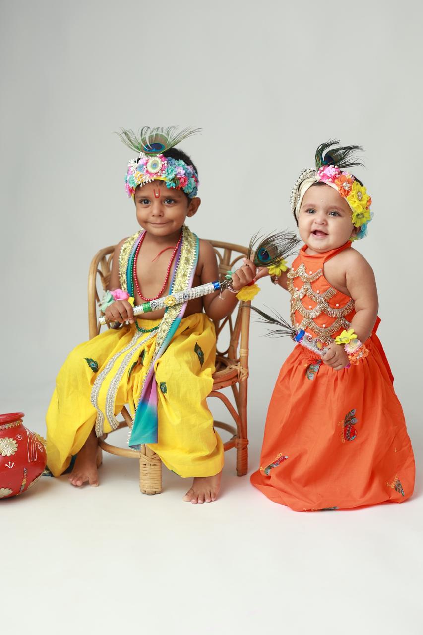 Geeta Gautam Cotton Janmashtami Twin Set