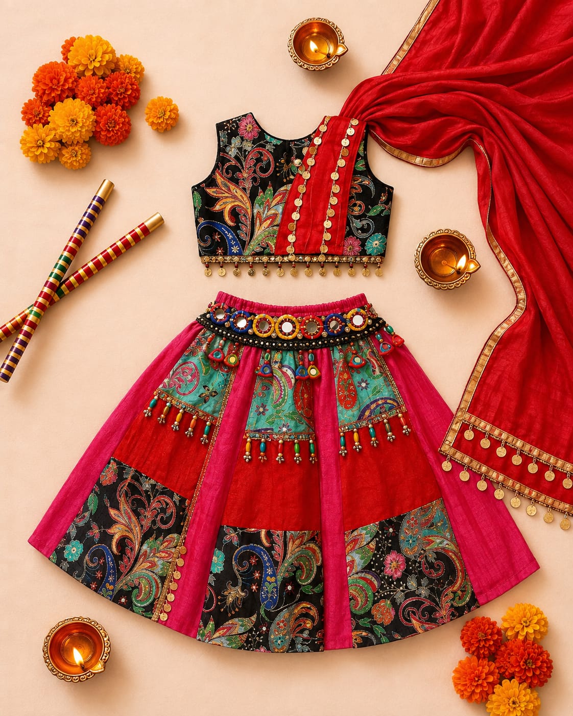 Diya Navratri Lehenga Set