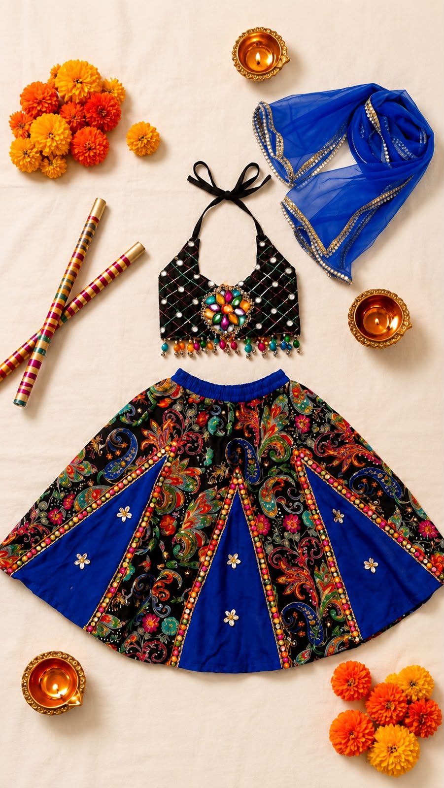 Ishani Navratri Lehenga Set