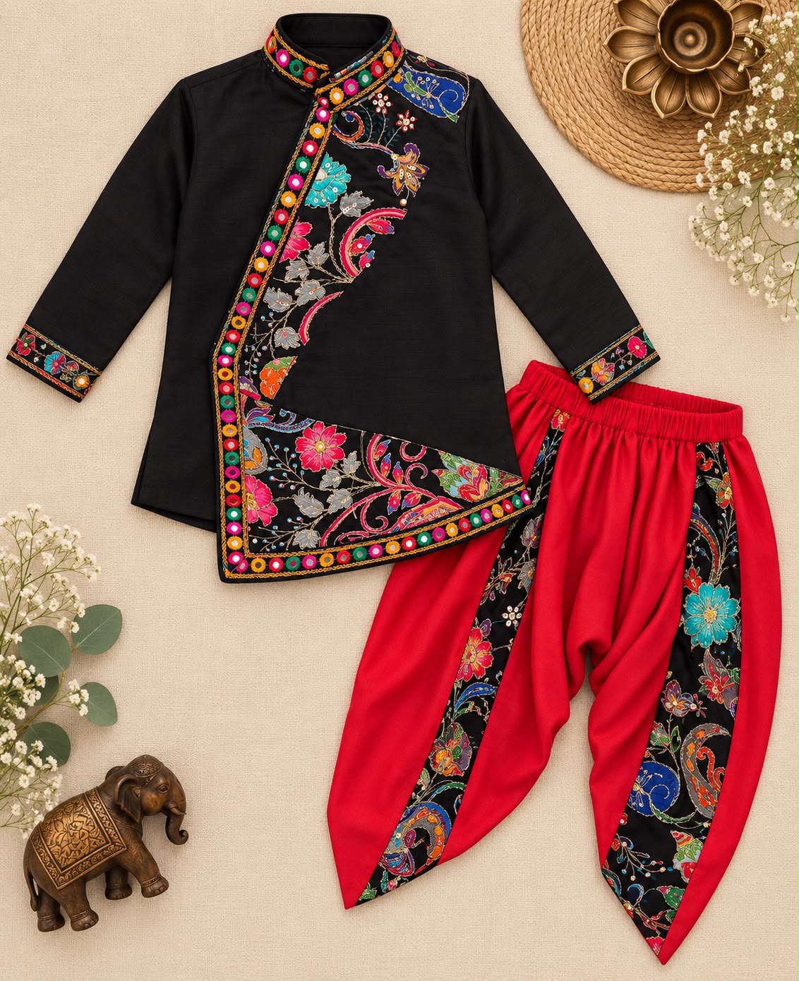 Dev Navratri Dhoti Kurta Set