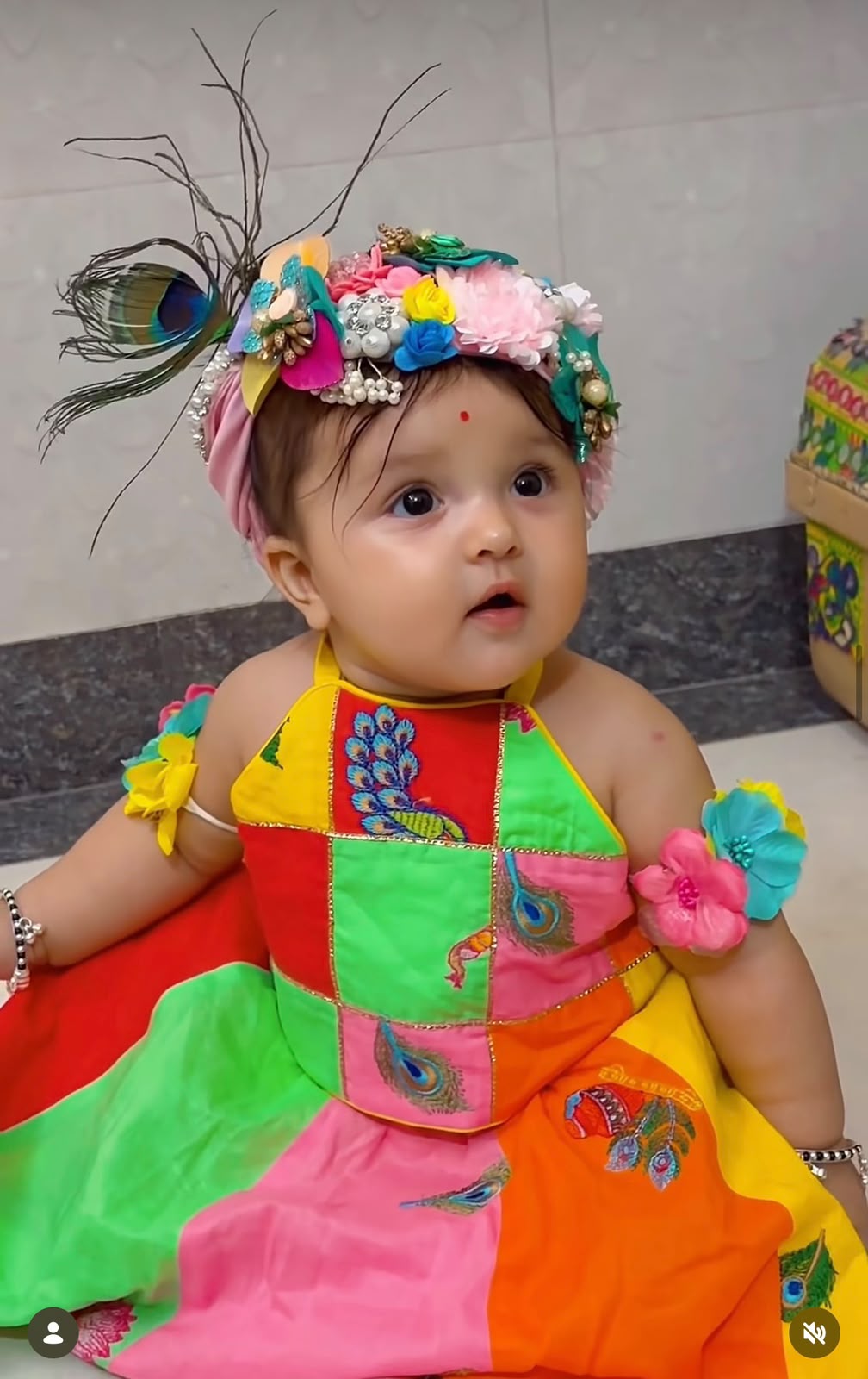 Niharika Cotton Janmashtami Lehenga Set
