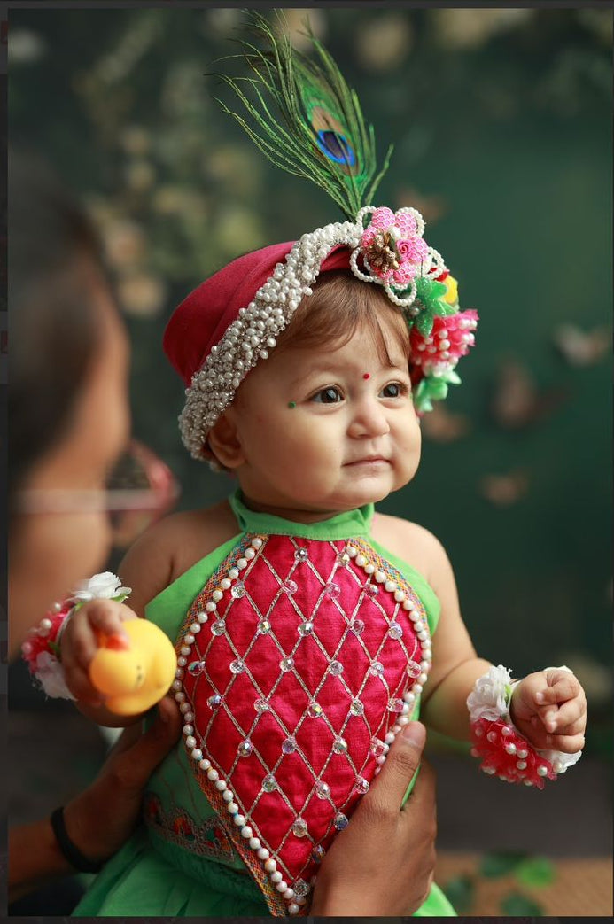 Vaidehi Cotton Janmashtami Lehenga Set