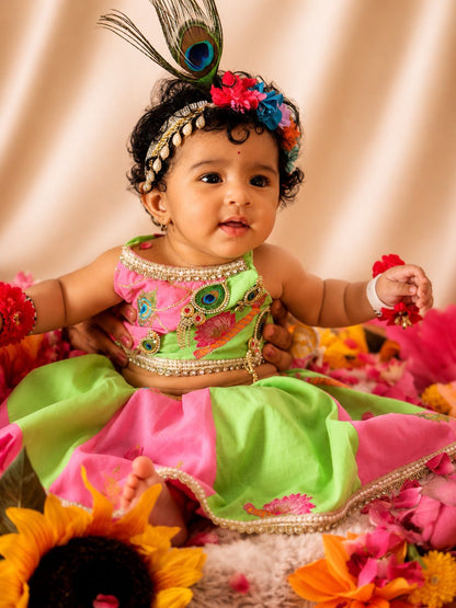 Vrinda Cotton Janmashtami Lehenga Set