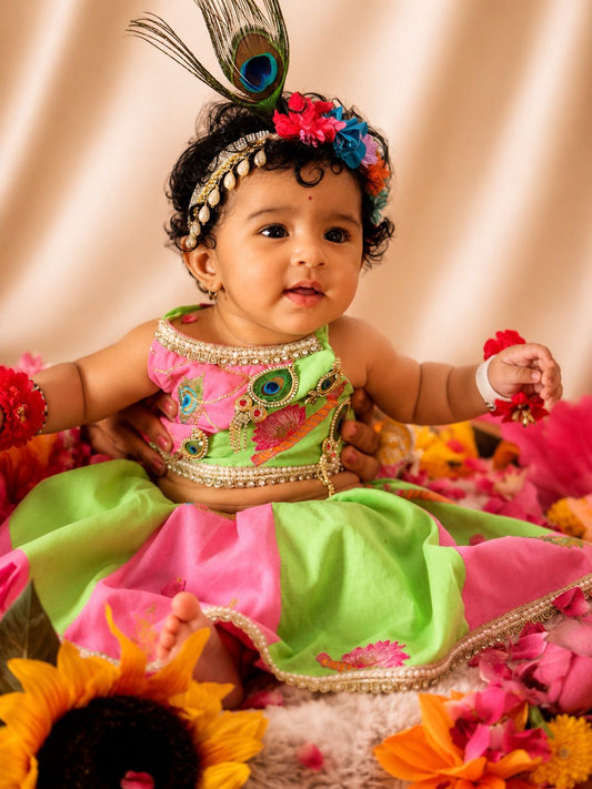 Vrinda Cotton Janmashtami Lehenga Set